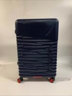 NAUTICA 25” Carry On Hardshell Spinner Luggage Navy Blue Red Trim Cabin Size