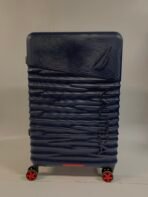 NAUTICA 25” Carry On Hardshell Spinner Luggage Navy Blue Red Trim Cabin Size - Image 2