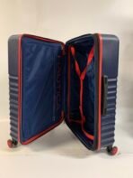 NAUTICA 25” Carry On Hardshell Spinner Luggage Navy Blue Red Trim Cabin Size - Image 6