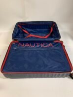 NAUTICA 25” Carry On Hardshell Spinner Luggage Navy Blue Red Trim Cabin Size - Image 8