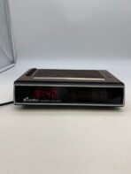Vintage Carillon SR 670 Electronic Clock Radio 1981 Woodgrain LED Alarm - Image 11