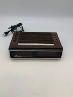 Vintage Carillon SR 670 Electronic Clock Radio 1981 Woodgrain LED Alarm