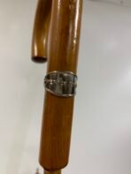 Perry Ellis Wooden Handle Umbrella 101cm Blue Pattern Classic Luxury - Image 3