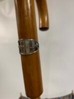 Perry Ellis Wooden Handle Umbrella 101cm Blue Pattern Classic Luxury - Image 4