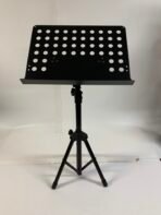 Adjustable Black Metal Music Stand Tripod Sheet Holder - Image 3