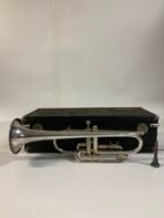 Vintage DEG Dynasty I Cornet Silver Plated w Case Lake Geneva WI - Image 2