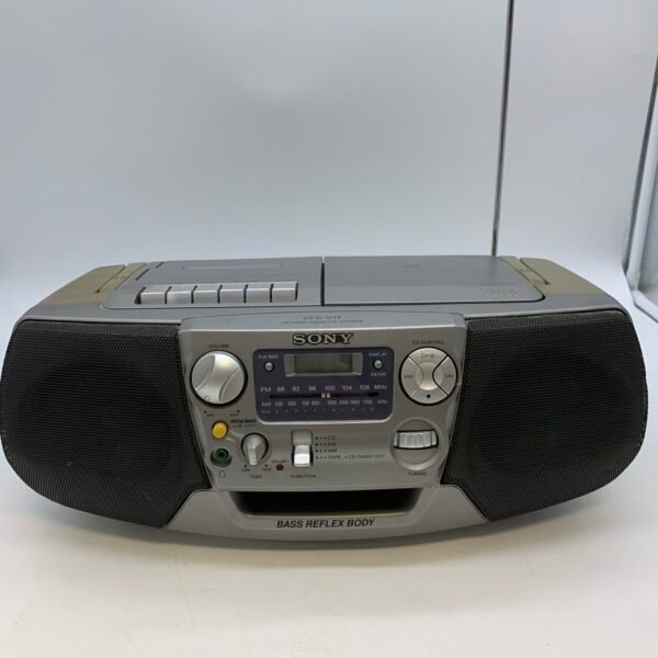 Sony CFD-V17 CD Radio Cassette Boombox AM/FM – CD & Radio Work – Cassette Not Working