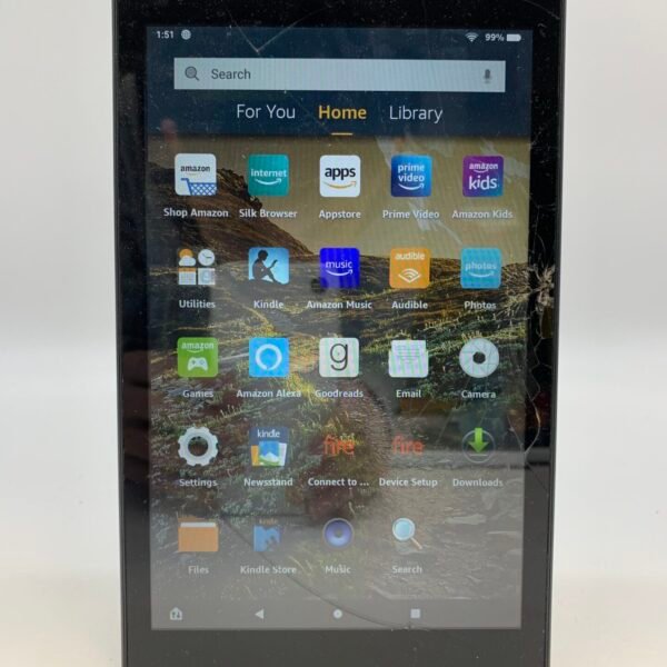 Fire HD 8 (8th Gen) Tablet – Fully Working – Screen Cracked