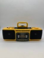 Sony Sports Yellow Boombox CFS-930S Vintage Cassette Radio Japan - Image 2
