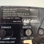 Digital LED Alarm Clock CR1008i Snooze Light USB Charger w Adapter Read - Image 5