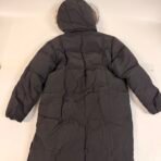 Post Card Italy Long Down Parka Fur Hood Black Womens Coat Made Italy - Image 4