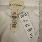 DKNY Pure Down Jacket Womens L White Puffer Coat 80% Down Winter - Image 5