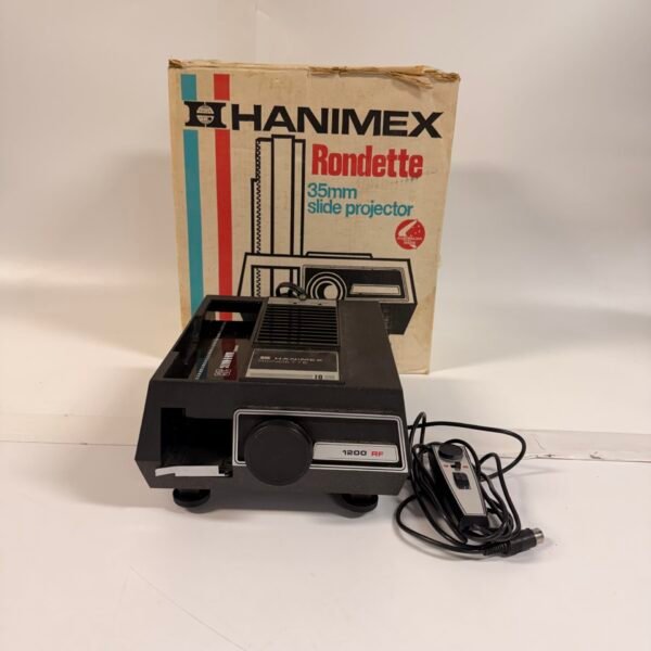 Vintage Hanimex Rondette 1200 RF 35mm Slide Projector Remote Box