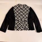 Addition Elle Blazer Womens Size 16 Black White Jacket Button Front - Image 4