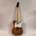 Telecaster Style Electric Guitar Natural Wood Gold Hardware