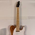 Telecaster Style Electric Guitar Natural Wood Gold Hardware - Image 5