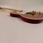 Telecaster Style Electric Guitar Natural Wood Gold Hardware - Image 6