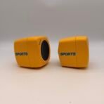 Sony Sports SRS-47G Portable Speakers Yellow Vintage Made Japan Pair - Image 2