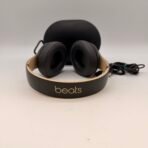 Beats Studio3 Wireless Noise Cancelling Headphones Black Gold w Case & Cable