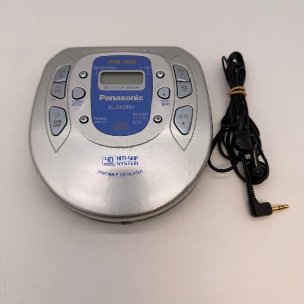 Panasonic Portable CD Player SL-SX289V w/ Radio & Earbuds