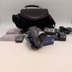Sony Handycam DCR-DVD101 Camcorder Bundle Carl Zeiss DVD Video Camera