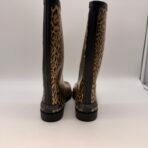 Hot Paws Leopard Rain Boots Waterproof Rubber Women Size 8 Mid Calf - Image 3