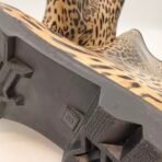 Hot Paws Leopard Rain Boots Waterproof Rubber Women Size 8 Mid Calf - Image 6