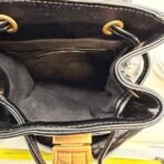 Brandon Blackwood Mini Backpack Black Leather Gold Hardware New w/ Dust Bag - Image 7