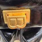 Brandon Blackwood Mini Backpack Black Leather Gold Hardware New w/ Dust Bag - Image 8