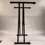 On-Stage ULTIMATE Single X Keyboard Stand Adjustable Folding Black Metal - Image 4