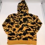 BAPE Kids Camo Zip Hoodie Size 140 Made In Japan Bathing Ape Boys 4-6Y - Image 4