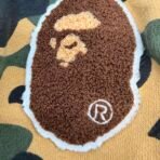 BAPE Kids Camo Zip Hoodie Size 140 Made In Japan Bathing Ape Boys 4-6Y - Image 6