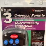 RadioShack 15-2113 Universal Remote NEW Sealed TV Cable VCR 3-in-1 - Image 3
