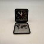 Vintage Philips Travel Alarm Clock HR5595 World Time Map Folding Germany