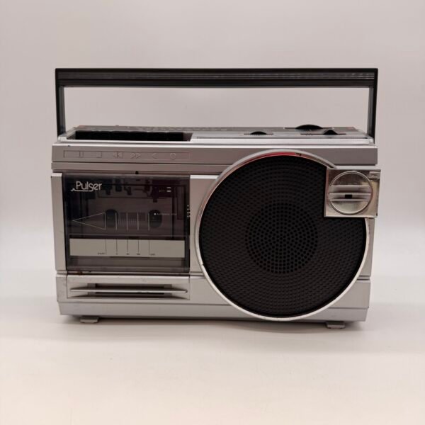 Vintage Pulser AM/FM Cassette Recorder Boombox 44-1450-8 Tested Works Korea