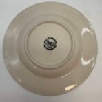 Gibson Housewares Set of 4 Dinner Plates Green Ribbed Rim Stoneware - Image 2