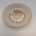 Vintage C.E. Springer Crab Meat Quiche Oven-Proof Ceramic Pie Dish