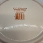 Vintage C.E. Springer Crab Meat Quiche Oven-Proof Ceramic Pie Dish - Image 4