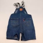 Levi’s Baby Denim Short Overalls 18M Blue Adjustable Logo Straps 80–86cm - Image 4
