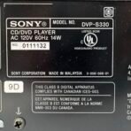 Vintage Sony DVP-S330 CD/DVD Player (1990s) – Tested & Working - Image 10