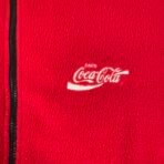 Vintage 1990s Coca-Cola Red Fleece Jacket XXL – Marv Holland Canada - Image 4