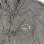 Vans Black Nylon Coach Jacket Men’s Large – Small Hole on Back - Image 4