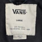 Vans Black Nylon Coach Jacket Men’s Large – Small Hole on Back - Image 6
