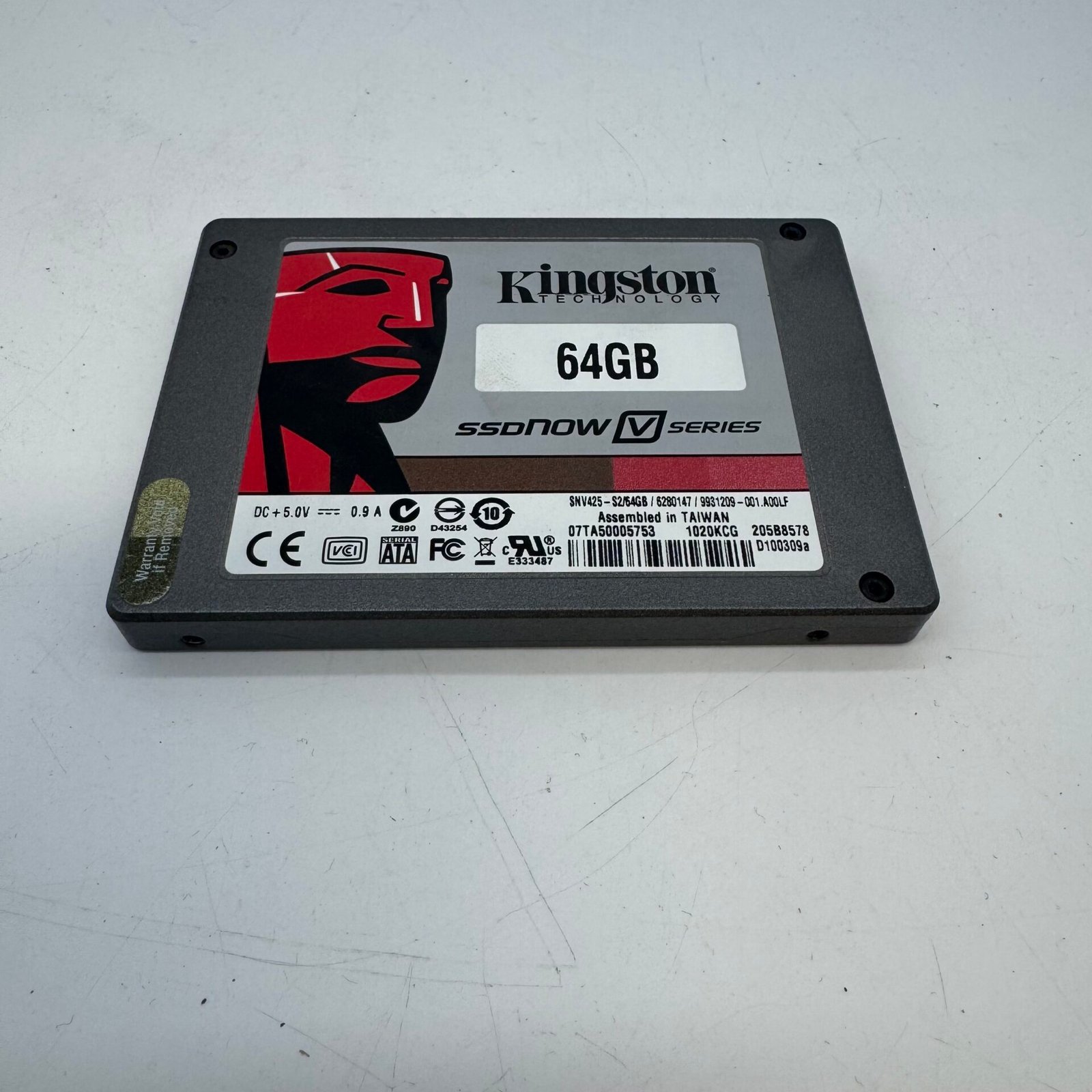 IMG_8235 Kingston SSDNow V Series 64GB 2.5” SATA SSD – Used, Tested Working - Image 1