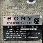 Sony TC-200 Vintage Reel-to-Reel Tape Recorder – Tested & Working – 1960s - Image 6