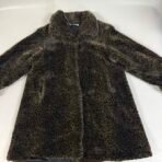 Vintage 90s Kage Faux Fur Leopard Coat Women’s L/XL Brown Made in Canada - Image 3