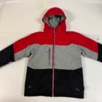 Monster Kids Winter Jacket Size 12 Red Gray Black 3M Thinsulate Hooded Coat - Image 3