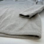 LOFT Light Knits Men’s Striped Pullover Sweater Size L Cotton Blend Grey - Image 3