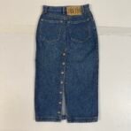 Vintage 90s Theme For You Denim Midi Skirt 100% Cotton , US Size XS - Image 5