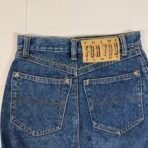 Vintage 90s Theme For You Denim Midi Skirt 100% Cotton , US Size XS - Image 7